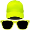image:imageFunky Junque Blank Mesh Foam Lightweight Snapback Trucker Hat  Lightweight Foam Trucker Hat with Breathable Mesh Back Golf Beach and Street Style Trendy Trucker Hats for MenHat Neon Yellow  Sunglasses Neon Yellow