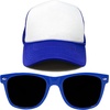 image:imageFunky Junque Blank Mesh Foam Lightweight Snapback Trucker Hat  Lightweight Foam Trucker Hat with Breathable Mesh Back Golf Beach and Street Style Trendy Trucker Hats for MenHat Royal BlueWhite  Sunglasses Royal