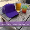 image:imageFunky Junque Blank Mesh Foam Lightweight Snapback Trucker Hat  Lightweight Foam Trucker Hat with Breathable Mesh Back Golf Beach and Street Style Trendy Trucker Hats for MenDark Purple