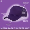 image:imageFunky Junque Blank Mesh Foam Lightweight Snapback Trucker Hat  Lightweight Foam Trucker Hat with Breathable Mesh Back Golf Beach and Street Style Trendy Trucker Hats for MenDark Purple