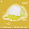 image:imageFunky Junque Blank Mesh Foam Lightweight Snapback Trucker Hat  Lightweight Foam Trucker Hat with Breathable Mesh Back Golf Beach and Street Style Trendy Trucker Hats for MenWhiteYellow
