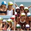 image:imageFunky Junque Blank Mesh Foam Lightweight Snapback Trucker Hat  Lightweight Foam Trucker Hat with Breathable Mesh Back Golf Beach and Street Style Trendy Trucker Hats for MenHat Neon YellowWhite  Sunglasses Neon Yellow