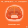 image:imageFunky Junque Blank Mesh Foam Lightweight Snapback Trucker Hat  Lightweight Foam Trucker Hat with Breathable Mesh Back Golf Beach and Street Style Trendy Trucker Hats for MenNeon Orange