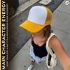 image:imageFunky Junque Blank Mesh Foam Lightweight Snapback Trucker Hat  Lightweight Foam Trucker Hat with Breathable Mesh Back Golf Beach and Street Style Trendy Trucker Hats for MenWhiteGold