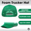 image:imageFunky Junque Blank Mesh Foam Lightweight Snapback Trucker Hat  Lightweight Foam Trucker Hat with Breathable Mesh Back Golf Beach and Street Style Trendy Trucker Hats for MenKelly Green