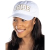 image:imageFunky Junque Bride Baseball Cap Bachelorette Party Hats for Bridesmaids  Cotton baseball cap with chenille patch lettering for bachelorette parties bridal showers engagements amp bridesmaid giftsWhite Bride