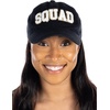 image:imageFunky Junque Bride Baseball Cap Bachelorette Party Hats for Bridesmaids  Cotton baseball cap with chenille patch lettering for bachelorette parties bridal showers engagements amp bridesmaid giftsBlack Squad