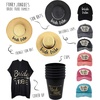image:imageFunky Junque Bride Baseball Cap Embroidered Cotton Bachelorette Hat  Soft cotton bride cap with embroidered cursive lettering for bridal showers bachelorette parties engagements amp weddings1 Bride Tribe  Black