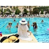 image:imageFunky Junque Bride Beach Sun Hat Straw Bucket Cover Up Set  Straw bucket sun hat with adjustable drawstring for bachelorette trips honeymoons bridal showers amp destination weddingsBride  White HatWhite Cover Up