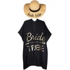 image:imageFunky Junque Bride Beach Sun Hat Straw Bucket Cover Up Set  Straw bucket sun hat with adjustable drawstring for bachelorette trips honeymoons bridal showers amp destination weddingsBride Tribe  Natural HatBlack Cover Up