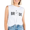 image:imageFunky Junque Bride Tank Top for Women  Bachelorette Party Favors Wedding Shirt Bridal Wifey Tee Bride ShirtsRing Finger W Bride  White