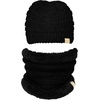 image:imageFunky Junque Fleece Lined Winter Neck Warmer Tube Scarf Cold Weather Gaiter for Kids Boys Girls ToddlersBlack