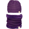 image:imageFunky Junque Fleece Lined Winter Neck Warmer Tube Scarf Cold Weather Gaiter for Kids Boys Girls ToddlersDk Purple