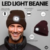 image:imageFunky Junque LED Light Beanie  Light GreyBrown