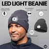 image:imageFunky Junque LED Light Beanie  Light GreyCharcoal