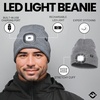 image:imageFunky Junque LED Light Beanie  Light GreyLight Gray