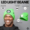 image:imageFunky Junque LED Light Beanie  Light GreyNeon Green