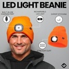 image:imageFunky Junque LED Light Beanie  Light GreyNeon Orange