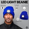 image:imageFunky Junque LED Light Beanie  Light GreyRoyal Blue