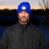 image:imageFunky Junque LED Light Beanie  Light GreyRoyal Blue