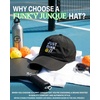 image:imageFunky Junque Lightweight Running Hat  Adjustable Polyester Cap with Sun Protection Golf Beach and Weekend Wear Trendy Caps for MenJust Dink It  Black