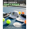image:imageFunky Junque Lightweight Running Hat  Adjustable Polyester Cap with Sun Protection Golf Beach and Weekend Wear Trendy Caps for MenJust Dink It  Heather Grey