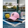 image:imageFunky Junque Lightweight Running Hat  Adjustable Polyester Cap with Sun Protection Golf Beach and Weekend Wear Trendy Caps for MenJust Dink It  Light Pink