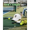 image:imageFunky Junque Lightweight Running Hat  Adjustable Polyester Cap with Sun Protection Golf Beach and Weekend Wear Trendy Caps for MenJust Dink It  White