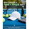 image:imageFunky Junque Lightweight Running Hat  Adjustable Polyester Cap with Sun Protection Golf Beach and Weekend Wear Trendy Caps for MenWhite