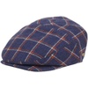 image:imageFunky Junque Mens Classic Wool Blend Newsboy Tweed Flat Cap  Stylish Vintage HatBlue Plaid W Red  White Check Slim
