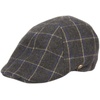 image:imageFunky Junque Mens Classic Wool Blend Newsboy Tweed Flat Cap  Stylish Vintage HatCharcoal Plaid W Blue  Beige Check
