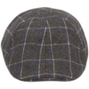 image:imageFunky Junque Mens Classic Wool Blend Newsboy Tweed Flat Cap  Stylish Vintage HatCharcoal Plaid W Blue  Beige Check