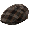 image:imageFunky Junque Mens Classic Wool Blend Newsboy Tweed Flat Cap  Stylish Vintage HatGreyBlack Plaid W Beige Check Slim