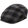 image:imageFunky Junque Mens Classic Wool Blend Newsboy Tweed Flat Cap  Stylish Vintage HatGreyBlack Plaid W Blue Check Slim
