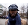 image:imageFunky Junque Mens Classic Wool Blend Newsboy Tweed Flat Cap  Stylish Vintage HatGreyBlack Plaid W Blue Check Slim