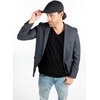 image:imageFunky Junque Mens Classic Wool Blend Newsboy Tweed Flat Cap  Stylish Vintage HatHerringbone Grey