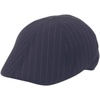 image:imageFunky Junque Mens Classic Wool Blend Newsboy Tweed Flat Cap  Stylish Vintage HatNavy Pinstripe Slim