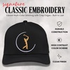 image:imageFunky Junque Mens Golf Hat Breathable Performance Baseball Cap  Lightweight golf hat with breathable eyelet ventilation for rounds gym sessions active days amp outdoor sportGolf Swing Black
