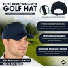 image:imageFunky Junque Mens Golf Hat Breathable Performance Baseball Cap  Lightweight golf hat with breathable eyelet ventilation for rounds gym sessions active days amp outdoor sportNavy