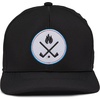 image:imageFunky Junque Mens Golf Hat Breathable Performance Baseball Cap  Lightweight golf hat with breathable eyelet ventilation for rounds gym sessions active days amp outdoor sportCrossed Golf Clubs Black