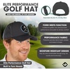 image:imageFunky Junque Mens Golf Hat Breathable Performance Baseball Cap  Lightweight golf hat with breathable eyelet ventilation for rounds gym sessions active days amp outdoor sportCrossed Golf Clubs Grey