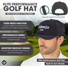 image:imageFunky Junque Mens Golf Hat Breathable Performance Baseball Cap  Lightweight golf hat with breathable eyelet ventilation for rounds gym sessions active days amp outdoor sportSlow Morning Club Grey