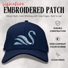 image:imageFunky Junque Mens Golf Hat Breathable Performance Baseball Cap  Lightweight golf hat with breathable eyelet ventilation for rounds gym sessions active days amp outdoor sportSwan Navy
