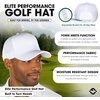 image:imageFunky Junque Mens Golf Hat Breathable Performance Baseball Cap  Lightweight golf hat with breathable eyelet ventilation for rounds gym sessions active days amp outdoor sportWhite