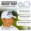image:imageFunky Junque Mens Golf Hat Breathable Performance Baseball Cap  Lightweight golf hat with breathable eyelet ventilation for rounds gym sessions active days amp outdoor sportGolf Over Everything White
