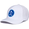 image:imageFunky Junque Mens Golf Hat Breathable Performance Baseball Cap  Lightweight golf hat with breathable eyelet ventilation for rounds gym sessions active days amp outdoor sportCrossed Golf Clubs White