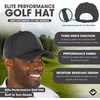 image:imageFunky Junque Mens Golf Hat Breathable Performance Baseball Cap  Lightweight golf hat with breathable eyelet ventilation for rounds gym sessions active days amp outdoor sportGrey