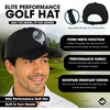 image:imageFunky Junque Mens Golf Hat Breathable Performance Baseball Cap  Lightweight golf hat with breathable eyelet ventilation for rounds gym sessions active days amp outdoor sportEight Ball Black