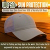 image:imageFunky Junque Mens Mesh Trucker Hat Breathable Snapback Cap  Cotton front trucker hat with ventilated mesh back for hiking fishing BBQs ballgames amp outdoor golfWhite