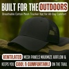 image:imageFunky Junque Mens Mesh Trucker Hat Breathable Snapback Cap  Cotton front trucker hat with ventilated mesh back for hiking fishing BBQs ballgames amp outdoor golfBlack
